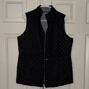 Chico's Black Diamond-Pattern Vest